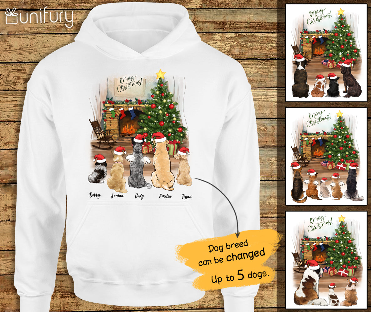 custom dog Christmas hoodie