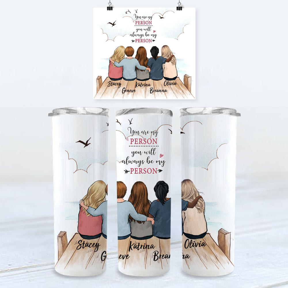 Personalized best friend birthday gift ideas skinny tumbler