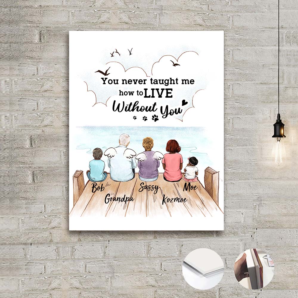 Personalized Memorial acrylic print gift for lost loved one - Custom Sayings