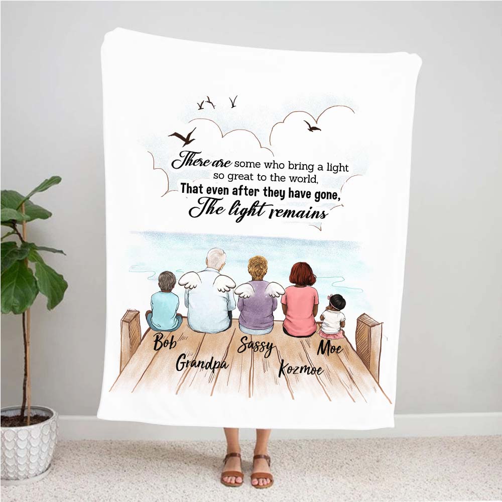 personalized memorial blanket There are some who bring a light so great to the world, That even after they have gone, The light remains.