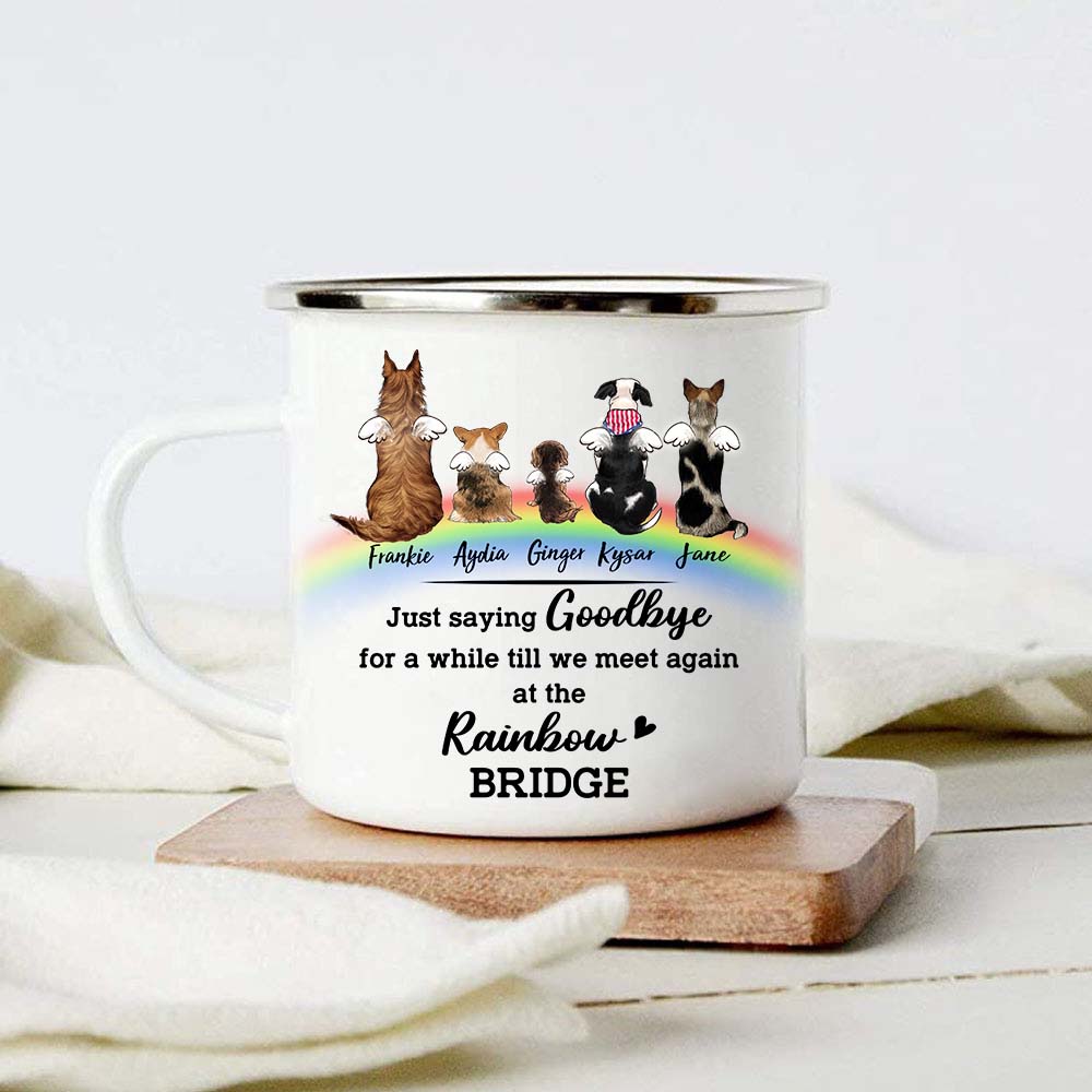 Personalized Dog Rainbow Bridge Campfire Mug - Memorial Gift
