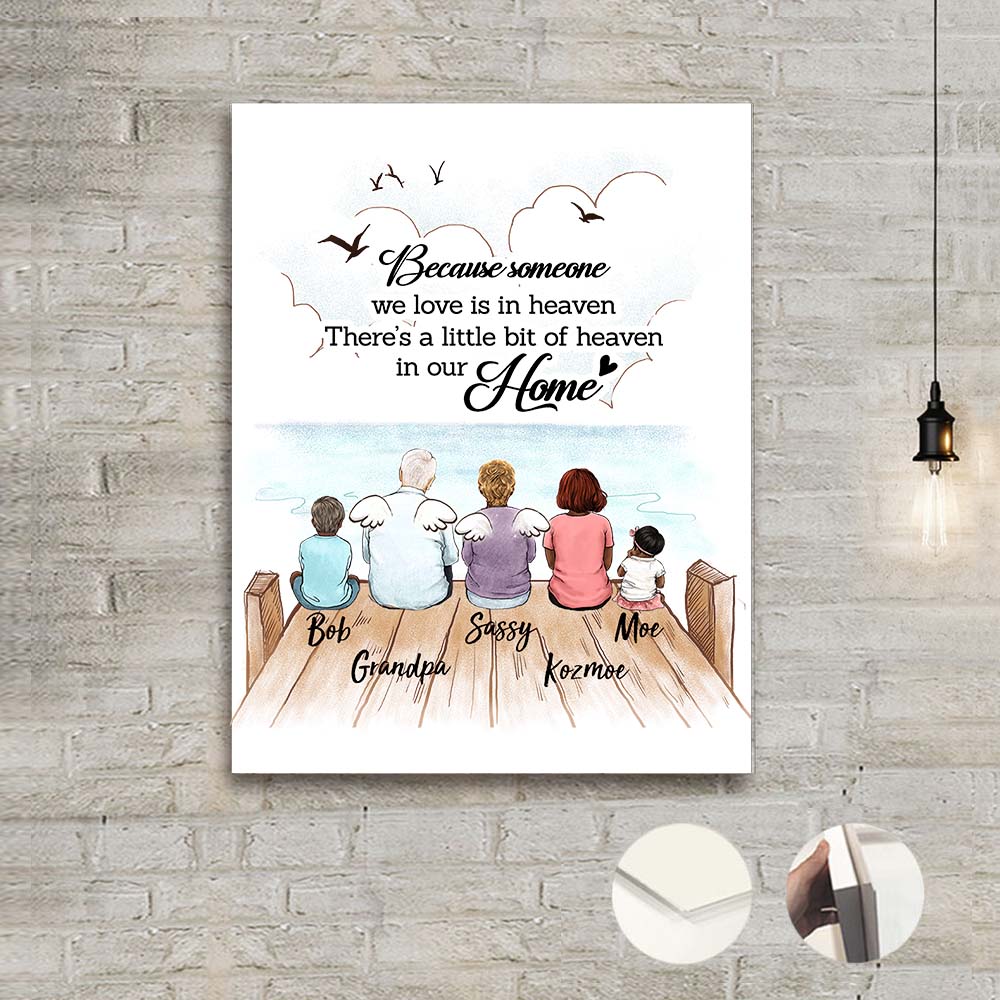 Personalized Memorial metal print gift for lost loved one - Custom Sayings