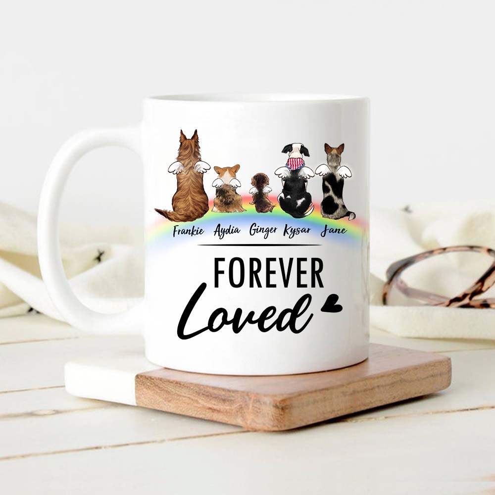 Personalized Dog Rainbow Bridge Mug - Memorial Gift