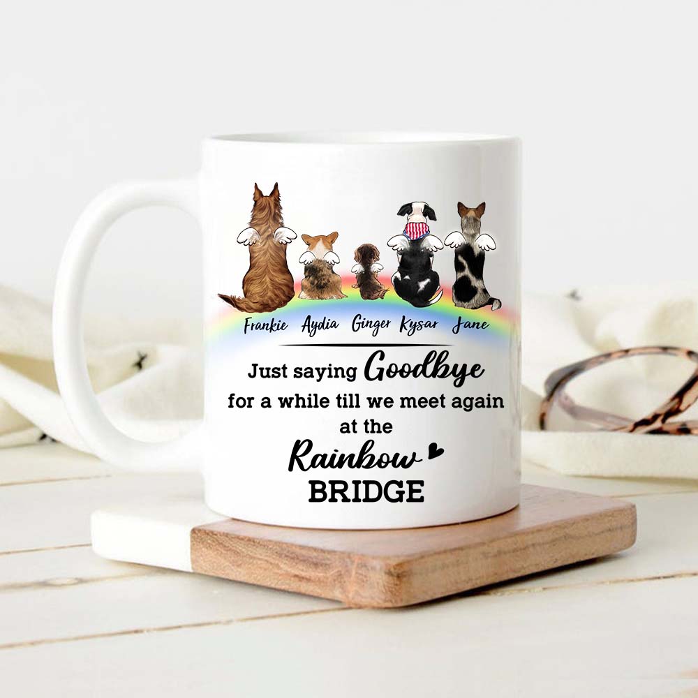 Personalized Dog Rainbow Bridge Mug - Memorial Gift