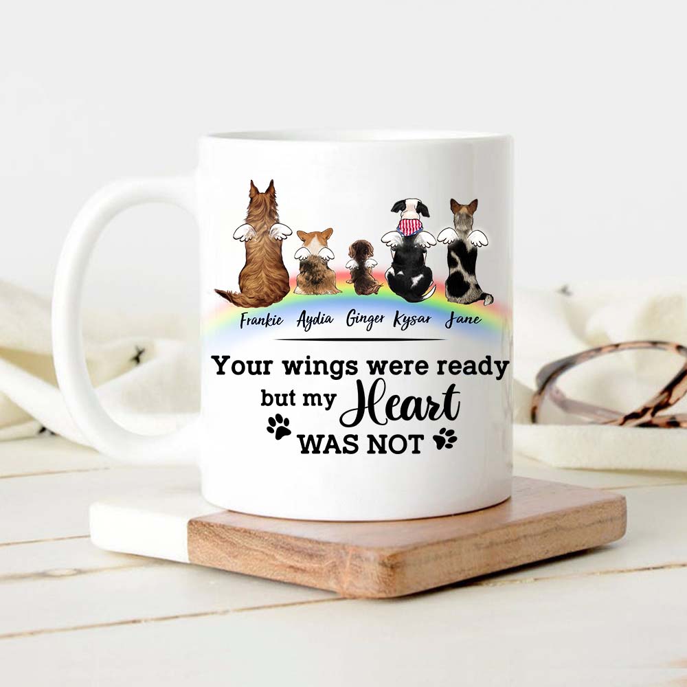 Personalized Dog Rainbow Bridge Mug - Memorial Gift