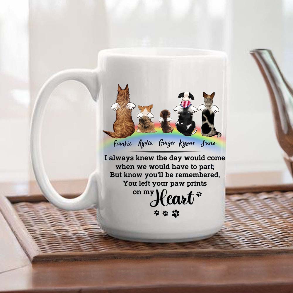 Personalized Dog Rainbow Bridge Mug - Memorial Gift