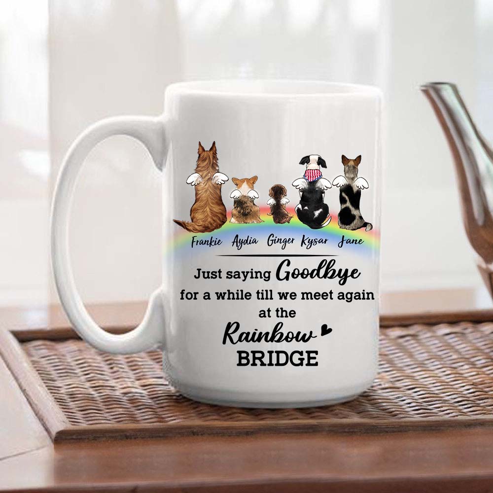 Personalized Dog Rainbow Bridge Mug - Memorial Gift