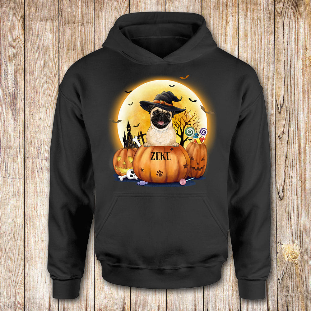 Personalized Halloween hoodie gifts for dog lovers - Dog Witch