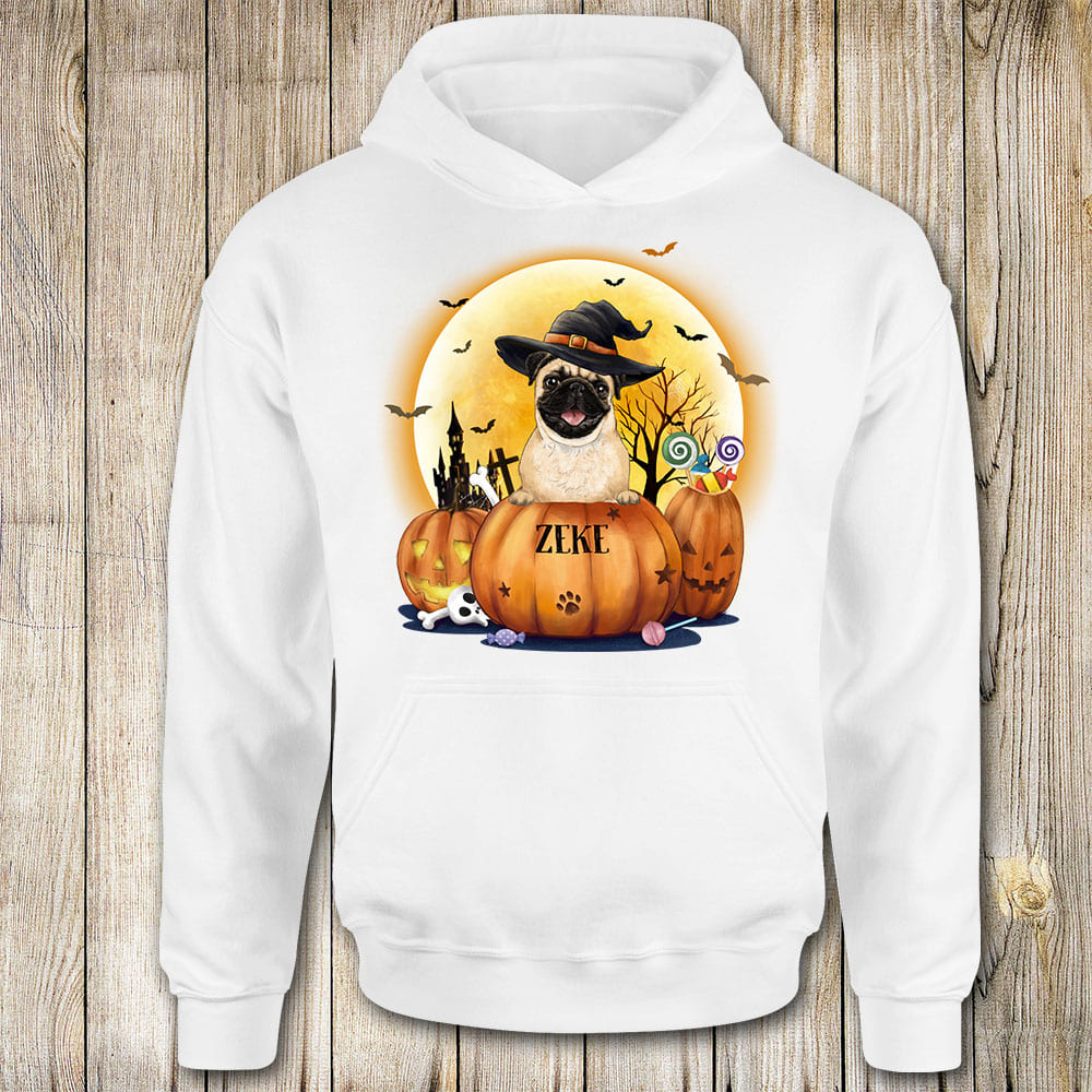 Personalized Halloween hoodie gifts for dog lovers - Dog Witch