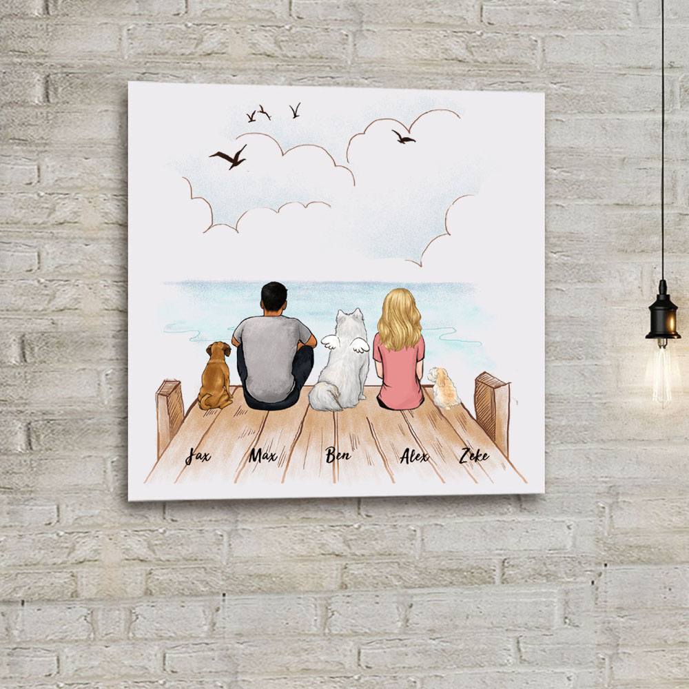 personalized 8x8" photo tile for dog lovers