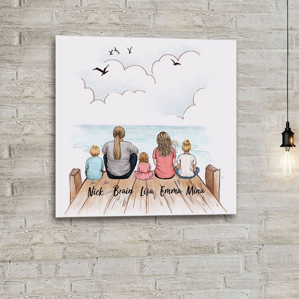 custom photo tile gift for family