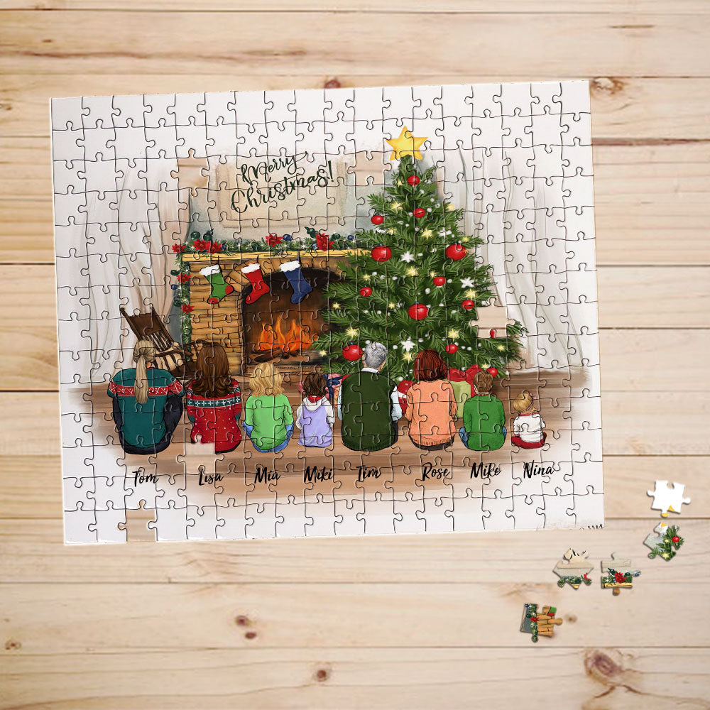 Personalized Family Puzzle - Christmas