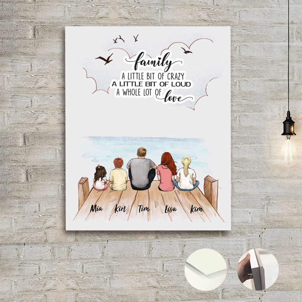Personalized gifts for the whole family Metal Print- CUSTOM MESSAGE - UP TO 5 PEOPLE