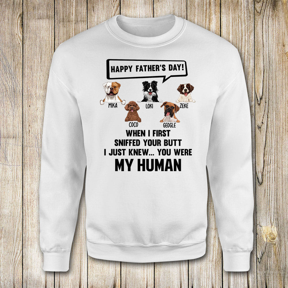 Funny Father&#39;s Day sweatshirt gift for dog dad